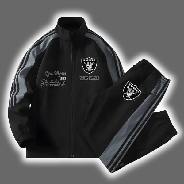 Raiders Football Versatile Personalized Sport Set Jacket And Pants 2