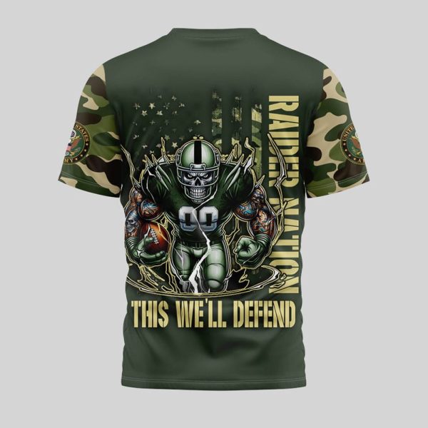 Raiders US ARMY 250th Birthday Celebration Shirt 3