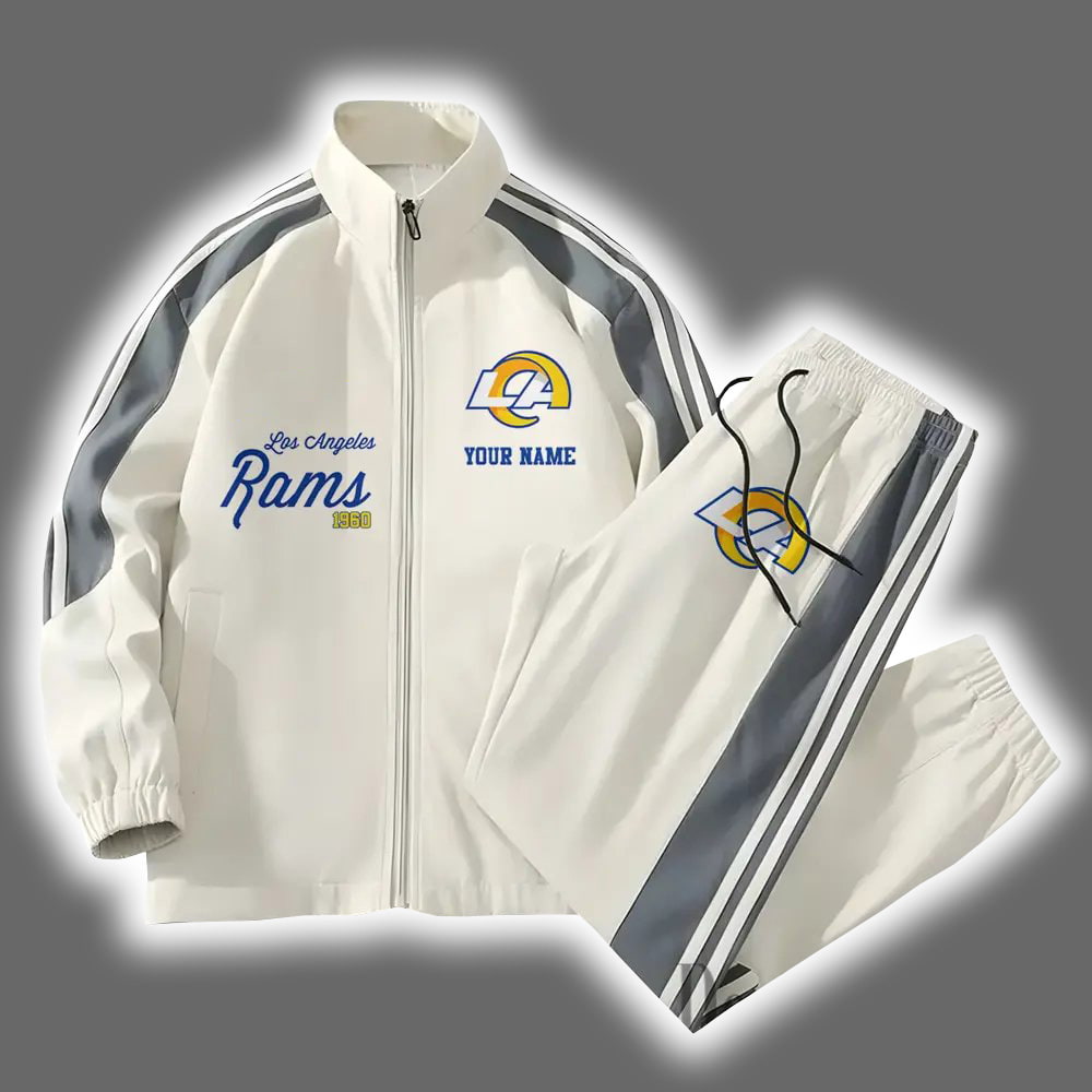 Rams Football Versatile Personalized Sport Set Jacket And Pants Rams Football Versatile Personalized Sport Set Jacket And Pants