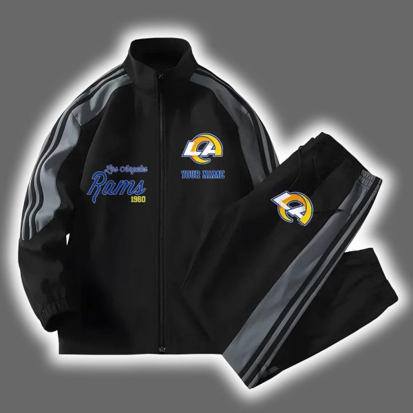 Rams Football Versatile Personalized Sport Set Jacket And Pants 2