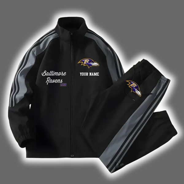 Ravens Football Versatile Personalized Sport Set Jacket And Pants 2