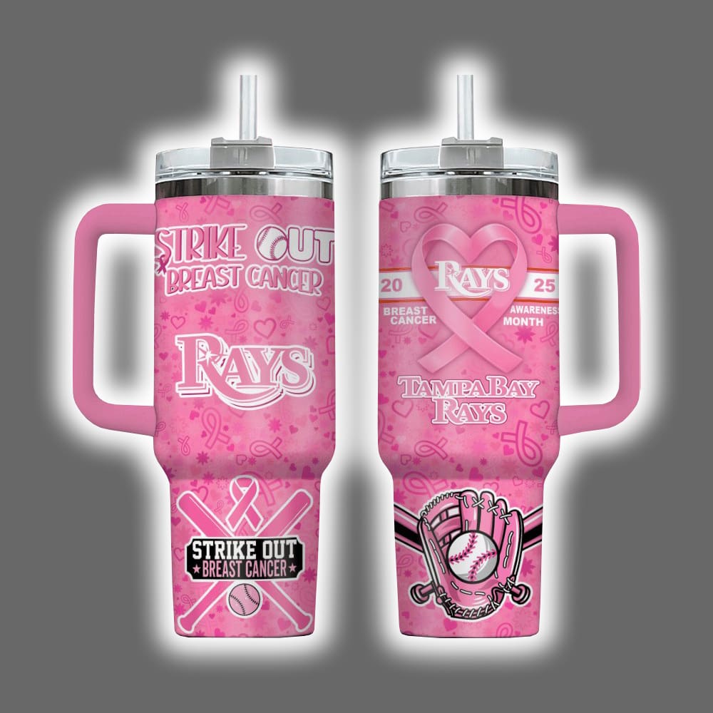 Rays 2025 Breast Cancer Awareness Month Tumbler Rays 2025 Breast Cancer Awareness Month Tumbler