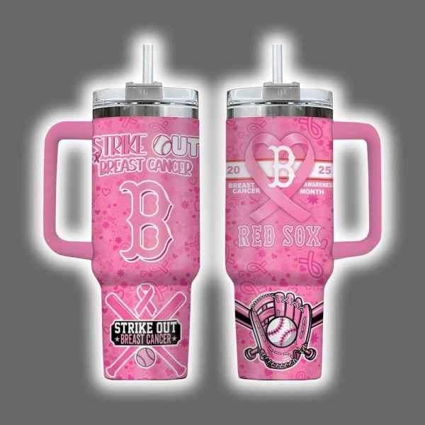 Red Sox 2025 Breast Cancer Awareness Month Tumbler