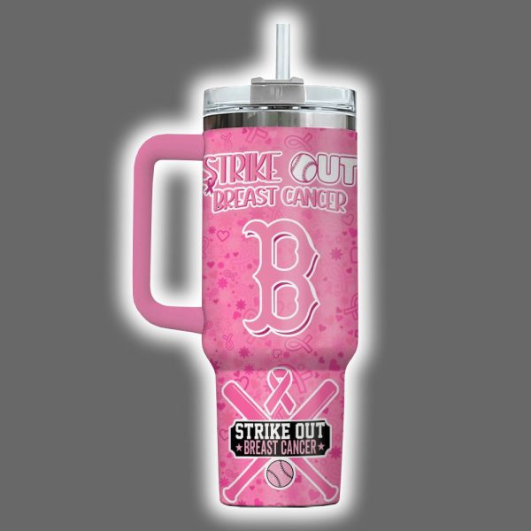 Red Sox 2025 Breast Cancer Awareness Month Tumbler 2