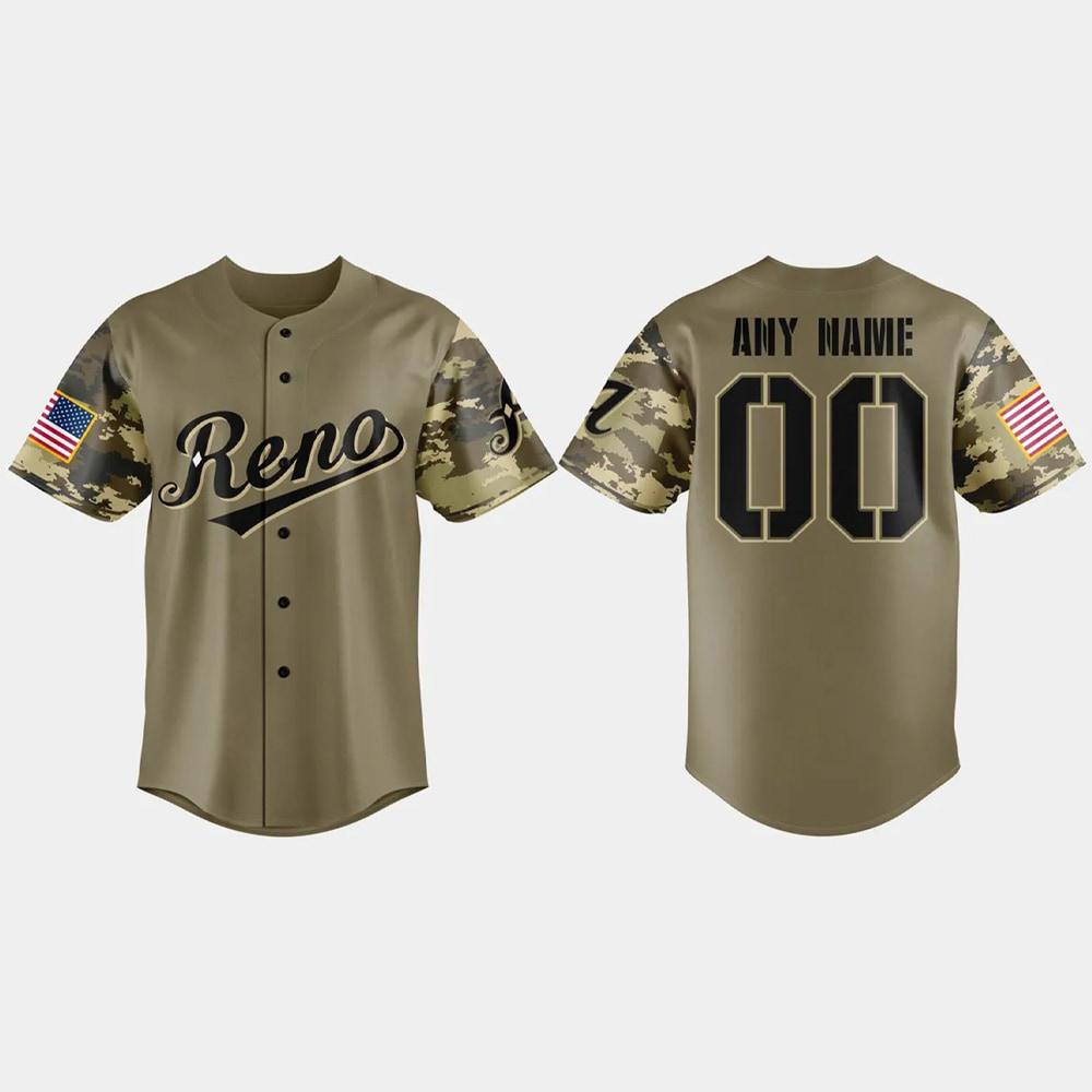 Reno Aces Military Appreciation Night 2025 Baseball Jersey Reno Aces Military Appreciation Night 2025 Baseball Jersey