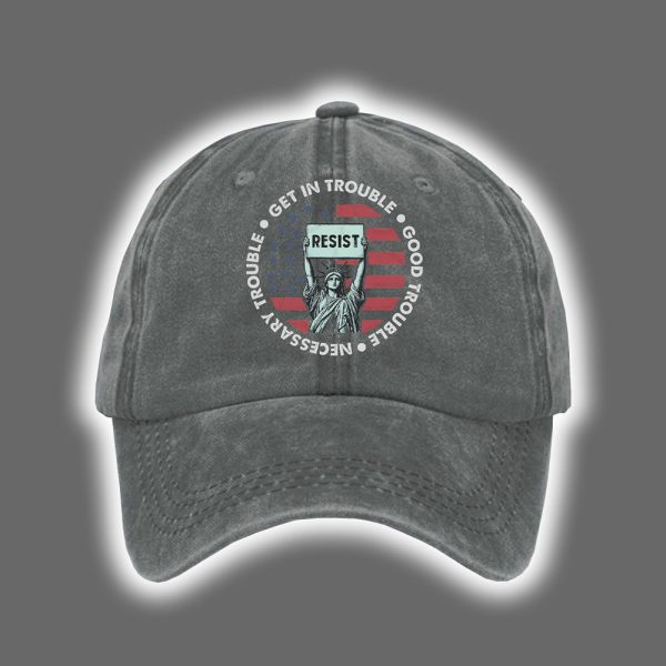 Resist 8647 FDT Good Trouble Lives On Print Hat 2