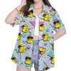 Retro 80s Rubber Duck Bowling Hawaiian Shirt
