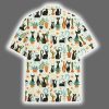 Retro Black Cat Mid Century Modern Plant Hawaiian Shirt 3