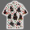 Retro Christmas Cat Hawaiian Shirt 3