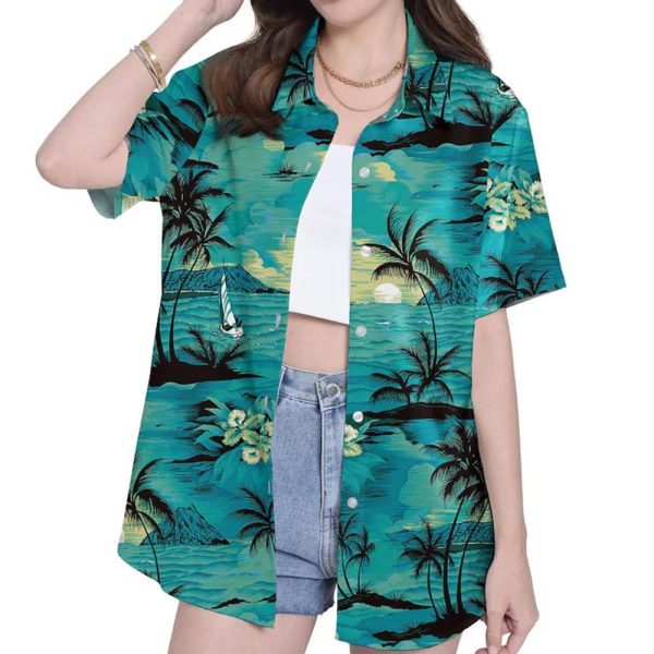 Retro Floral Summer Beach Hawaiian Shirt