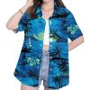 Retro Floral Summer Beach Vintage Tropical Floral Hawaiian Shirt