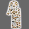 Retro Halloween Ghost Boho Autumn Spooky Season Satin Pajama Set 3