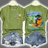 Retro Im Not Waiting Til 5 Parrot Margarita Print Two Sided Shirt 4