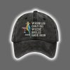 Retro Jimmy Wrinkles Only Go Where Smiles Have Been Print Baseball Cap