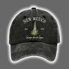 Retro New Mexico Stronger Than The Storm Print Baseball Cap