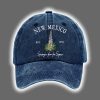 Retro New Mexico Stronger Than The Storm Print Baseball Cap 2