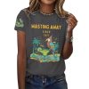 Retro Parrot Margarita Wasting Away Since 1977 Print T Shirt 3