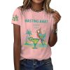 Retro Parrot Margarita Wasting Away Since 1977 Print T Shirt 6