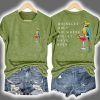 Retro Parrot Wrinkles Only Go Where Smiles Have Been Two-Sided Shirt