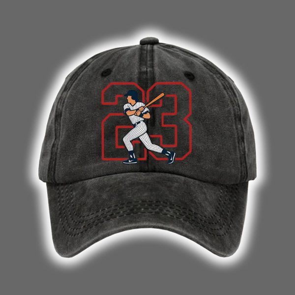 Retro RIP 23 Ryne Sandberg Print Baseball Cap 2