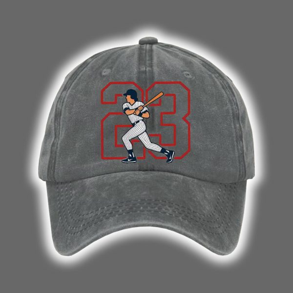 Retro RIP 23 Ryne Sandberg Print Baseball Cap 3