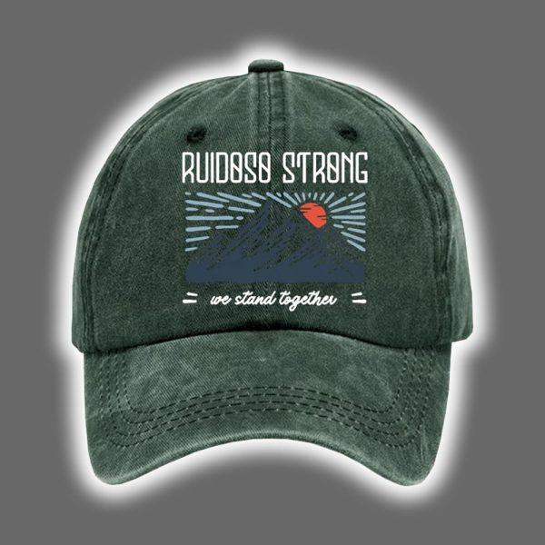 Retro Ruidoso New Mexico Strong Print Baseball Cap 2
