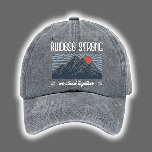 Retro Ruidoso New Mexico Strong Print Baseball Cap 4