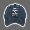Retro Texas Strong Come Hell Or High Water Print Baseball Cap 3