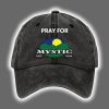 Retro Texas Strong Pray For Mystic Hunt Texas Print Baseball Cap