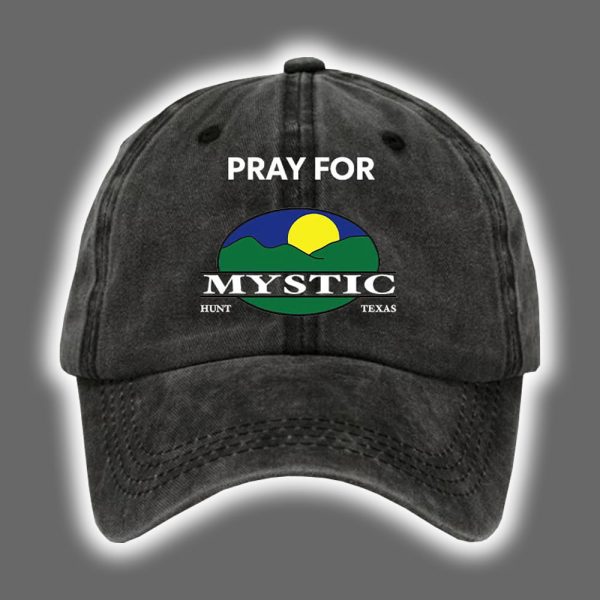 Retro Texas Strong Pray For Mystic Hunt Texas Print Baseball Cap