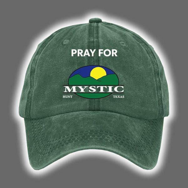 Retro Texas Strong Pray For Mystic Hunt Texas Print Baseball Cap 2