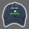 Retro Texas Strong Pray For Mystic Hunt Texas Print Baseball Cap 3