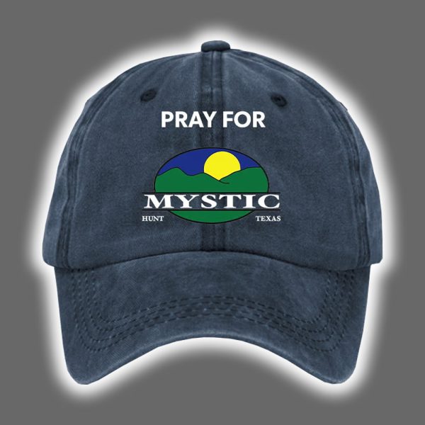 Retro Texas Strong Pray For Mystic Hunt Texas Print Baseball Cap 3