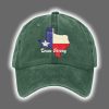 Retro Texas Strong Print Baseball Cap 2