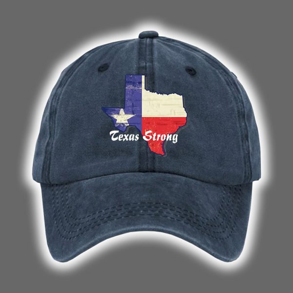 Retro Texas Strong Print Baseball Cap 3