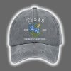 Retro Texas Strong The Bluebonnet State Print Baseball Cap 2
