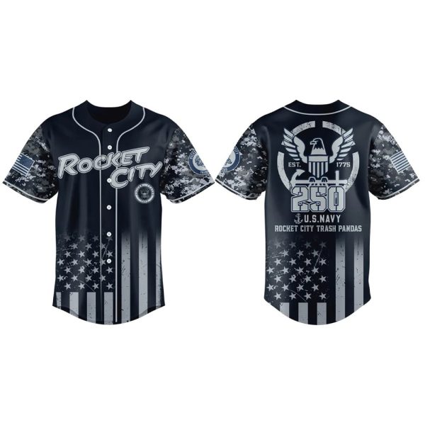 Rocket City US Navy 250th Birthday 2025 Jersey