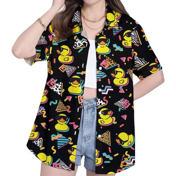 Rubber Duck Bowling Vintage 80s Hawaiian Shirt