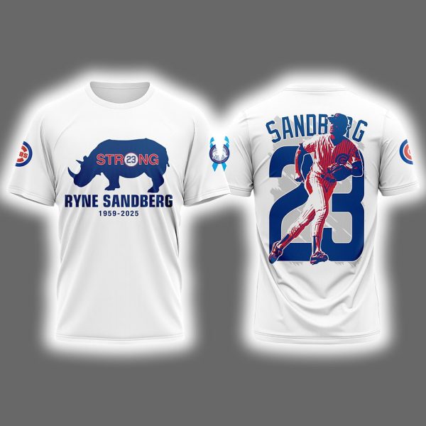Ryne Sandberg Cubs 1959 2025 Memorial Shirt 2