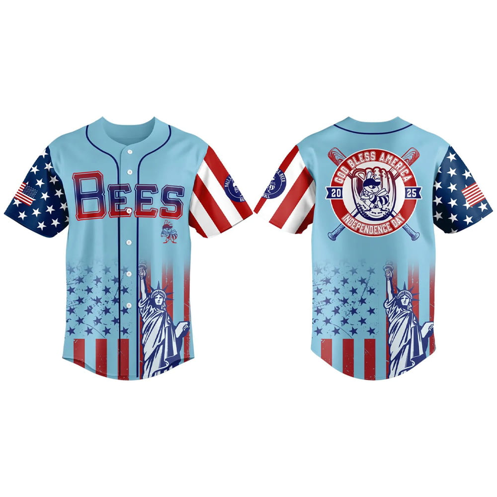 Salt Lake Bees Independence Day 2025 Jersey Salt Lake Bees Independence Day 2025 Jersey