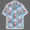 Santa Flamingo Enjoy Time Aloha Hawaiian Shirt 2