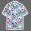 Santa Flamingo Enjoy Time Aloha Hawaiian Shirt 3