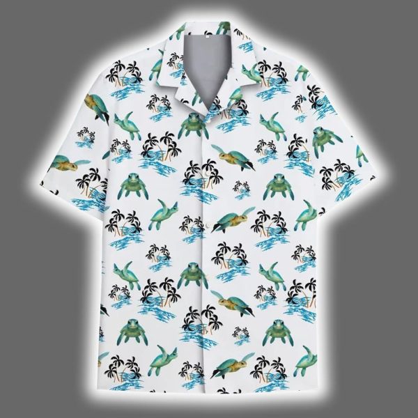 Sea Turtle Hawaiian Ocean Animal Beach Hawaiian Shirt 2