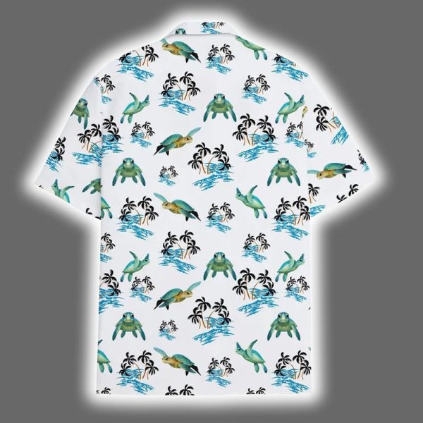 Sea Turtle Hawaiian Ocean Animal Beach Hawaiian Shirt 3
