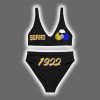 Sigma Gamma Rho 1922 AOP Ladys Crop Top Two Piece Swimsuit 2