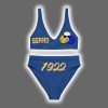Sigma Gamma Rho 1922 AOP Ladys Crop Top Two Piece Swimsuit 3