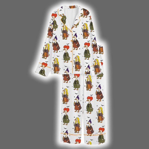 Silly Goose Halloween Satin Pajama Set 3