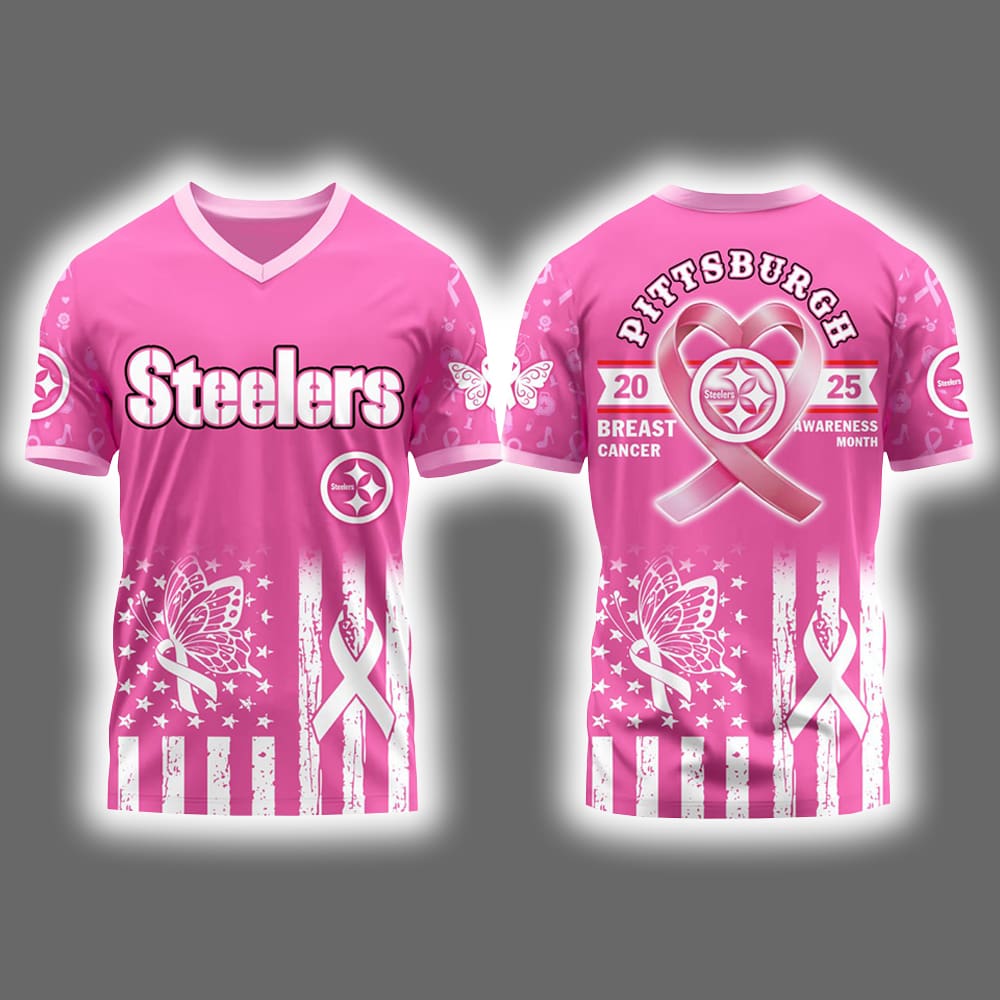 Steelers 2025 Breast Cancer Awareness Month Football Jersey Steelers 2025 Breast Cancer Awareness Month Football Jersey