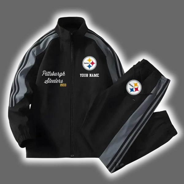 Steelers Football Versatile Personalized Sport Set Jacket And Pants 2
