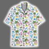 Summer Beach Flamingo Palm Tree Tropical Hawaiian Shirt 2